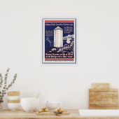  WW1 Indiana Corn Silo Patriotic Farmers Poster (Keuken)