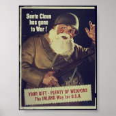 WW1-kerstman Poster (Voorkant)