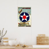 WW1 legervliegtuigen die poster rekruteren (Keuken)