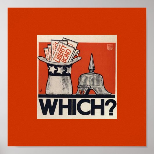  WW1 Liberty Bond vraagt wie? Poster (Voorkant)