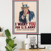 ww1 oproep aan Amerikaanse leger recruitment poste Poster (Thuiskantoor)