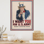 ww1 oproep aan Amerikaanse leger recruitment poste Poster (Keuken)