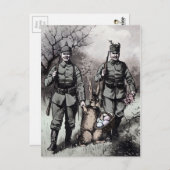  WW1 Pasen Briefkaart (Voorkant / Achterkant)