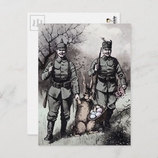  WW1 Pasen Briefkaart (Voorkant / Achterkant)