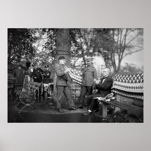 WW1 Patriottisch Knitting, jaren 1910 Poster (Voorkant)