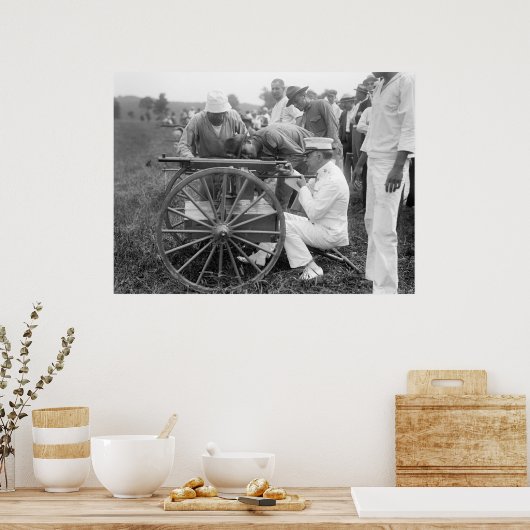 WW1 Pistool machine, 1917 Poster (Keuken)