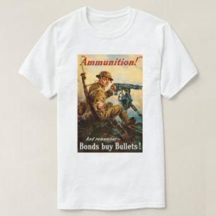 WW1 Propaganda "Munitie" poster T-shirt