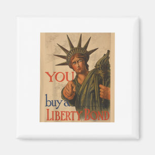  WW1 Propaganda Poster Liberty Bond USA Wor Magneet