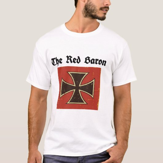 WW1 Rode Baron Fighter Ace T-shirt (Voorkant)