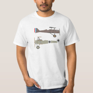 WW1-strijder vliegtuigen - SE5 en Fokker Dr. 1 T-shirt
