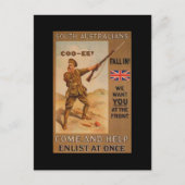 WW1-verzamelaarskaart 1914 AUSTRALIA PROPAGANDA Briefkaart (Voorkant)
