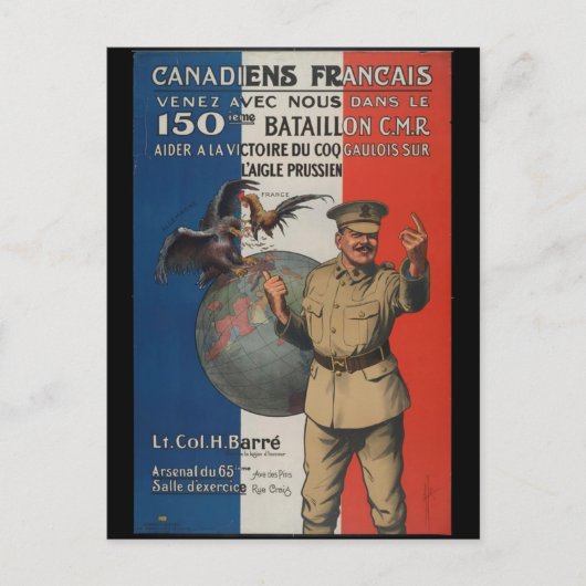 WW1-verzamelaarskaart 1914 CANADA PROPAGANDA Briefkaart (Voorkant)