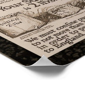 WW1 Vintage suikerverhouding Poster (Hoek)