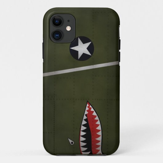 WW2アメリカ陸軍戦闘機迷彩(シャークマウス) Case-Mate iPhone CASE (Achterkant)