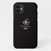 WW2ドイツ軍第505重戦車大隊(ブラック) Case-Mate iPhone CASE (Achterkant)