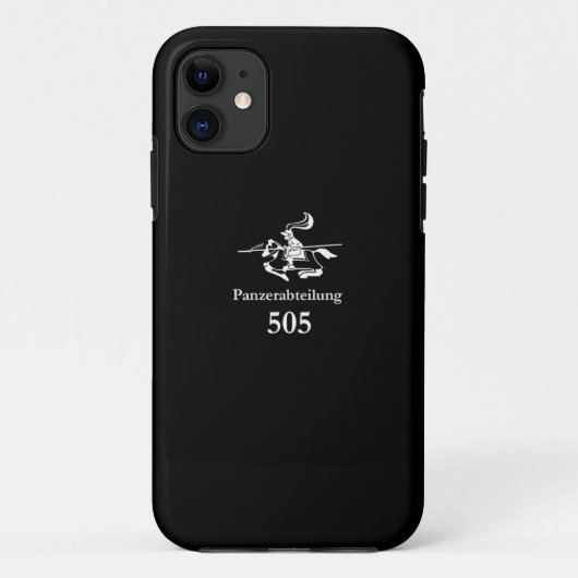 WW2ドイツ軍第505重戦車大隊(ブラック) Case-Mate iPhone CASE (Achterkant)