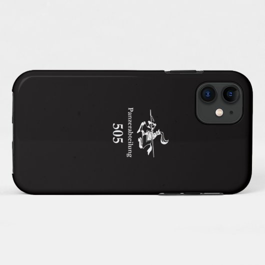 WW2ドイツ軍第505重戦車大隊(ブラック) Case-Mate iPhone CASE (Achterkant (horizontaal))
