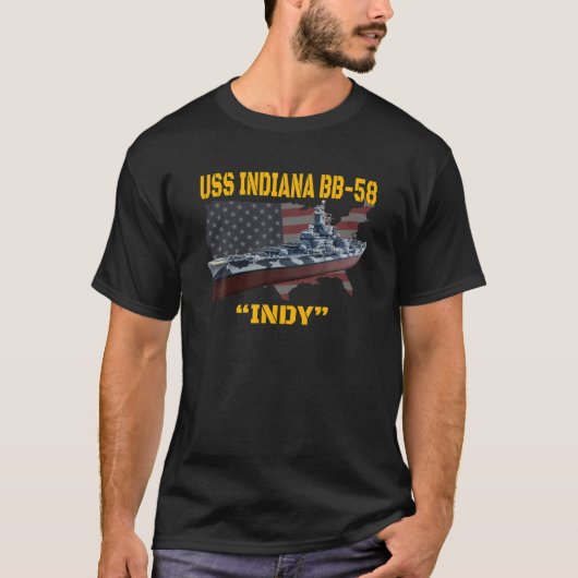 WW2 Amerikaans oorlogsschip T-shirt (Voorkant)