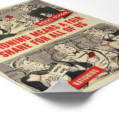 WW2 Amerikaans Poster - "Rationing..." (Hoek)