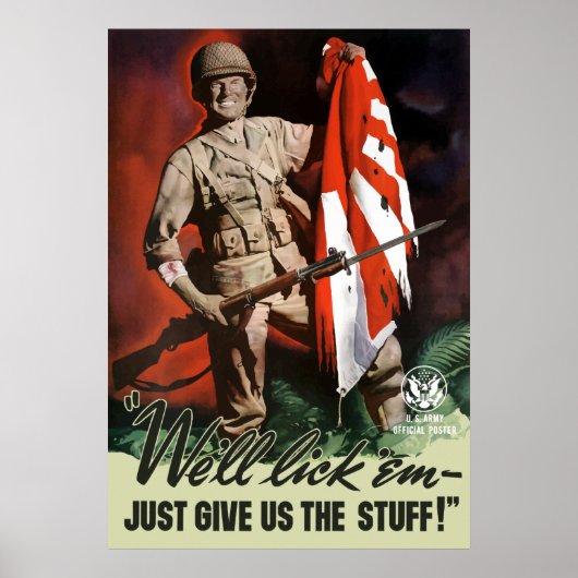 WW2 Army — We likken ze. Poster (Voorkant)