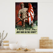 WW2 Army — We likken ze. Poster (Keuken)