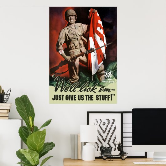 WW2 Army — We likken ze. Poster (Thuiskantoor)