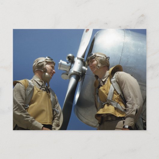 WW2 Aviators voor zeekorps Briefkaart (Voorkant)