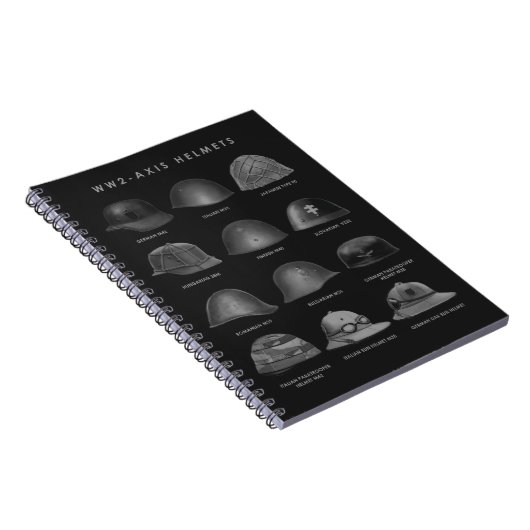 WW2 - Axis Helmets  Notitieboek (Rechterzijde)