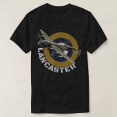 WW2 British Warplanes Lancaster Heavy Bomber Plane T-shirt (Design voorkant)