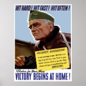 WW2 Bull Halsey Poster (Voorkant)