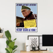 WW2 Bull Halsey Poster — Border (Thuiskantoor)