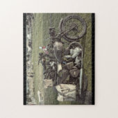 WW2 Canadese motorfietsen Normandy France Puzzle Legpuzzel (Verticaal)