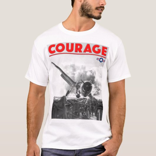 WW2 COURAGE - F6F-3 Hellcat T-shirt (Voorkant)