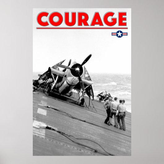 WW2 COURAGE - TBF Avenger Poster (Voorkant)