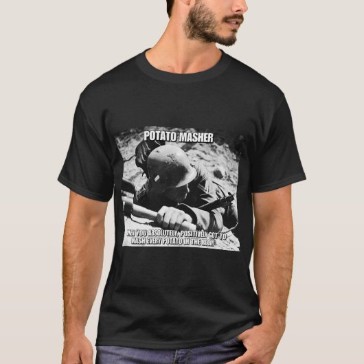WW2 Duitse "Potato Masher" T-Shirt (Voorkant)