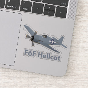 WW2 F6F Hellcat-vliegtuig Sticker