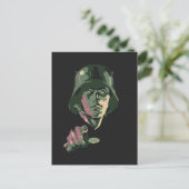 WW2 German Soldier Briefkaart (Staand voorkant)