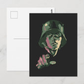 WW2 German Soldier Briefkaart (Voorkant / Achterkant)