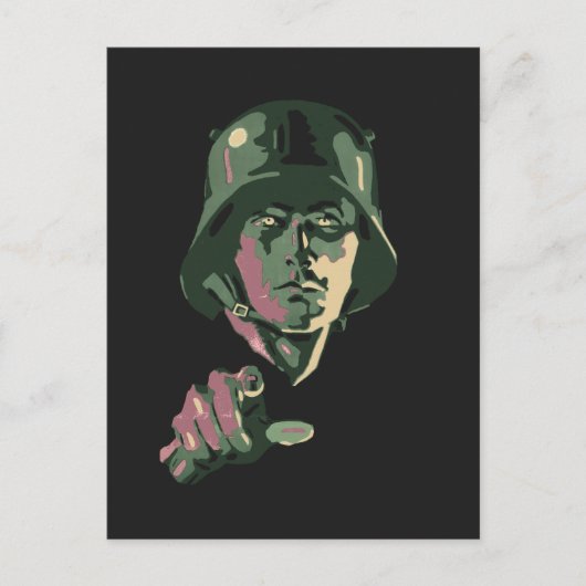 WW2 German Soldier Briefkaart (Voorkant)