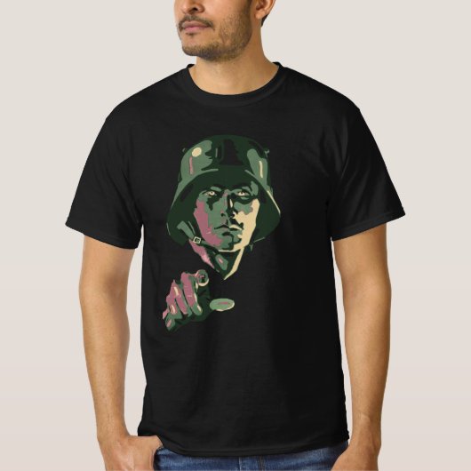 WW2 German Soldier T-shirt (Voorkant)