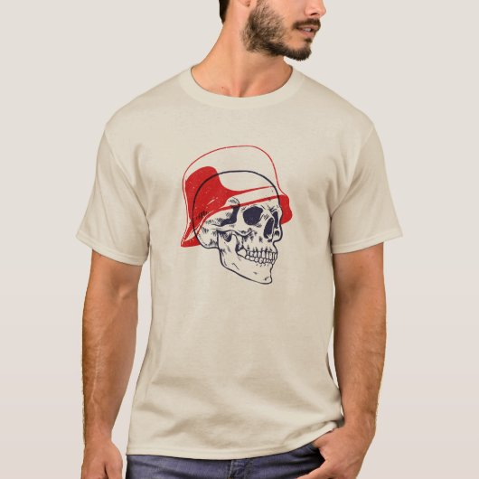 WW2 Germany Soldier Skull T-shirt (Voorkant)