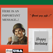 WW2 Guy Fab Funny Birthday