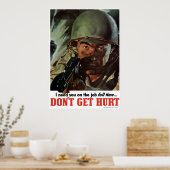 WW2 — Haal geen Hurt Poster (Keuken)