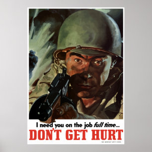WW2 — Haal geen Hurt Poster