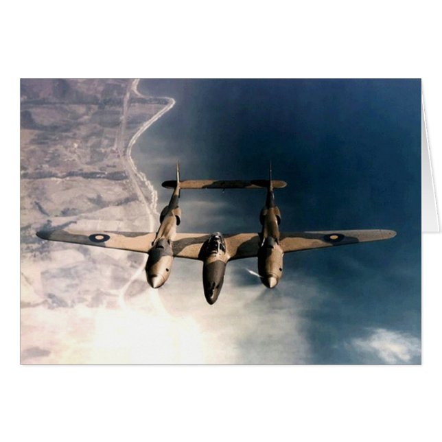 WW2 Historisch Vliegtuig tijdens de vlucht (Voorkant Horizontaal)