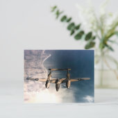 WW2 Historisch Vliegtuig tijdens de vlucht Briefkaart (Staand voorkant)