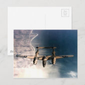 WW2 Historisch Vliegtuig tijdens de vlucht Briefkaart (Voorkant / Achterkant)