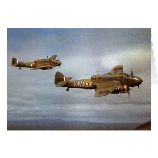 WW2 Historische vliegtuigen in de vlucht (Voorkant Horizontaal)