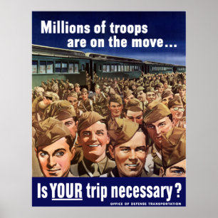 WW2 — Is je reis nodig? Poster