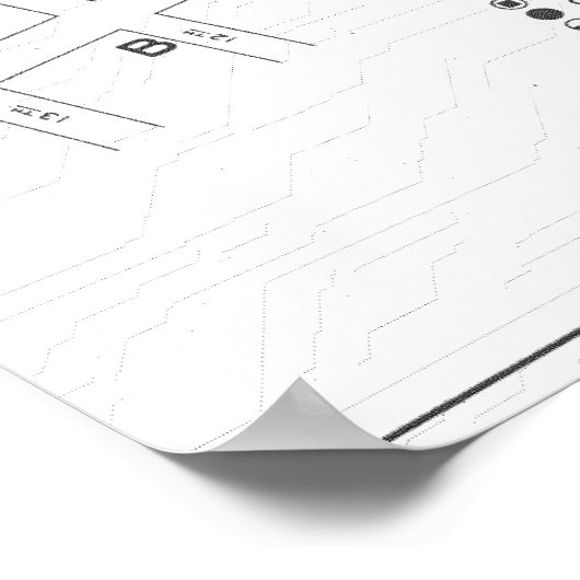 WW2 Kaart van Gowanus op Poster papier (Steen) (Hoek)